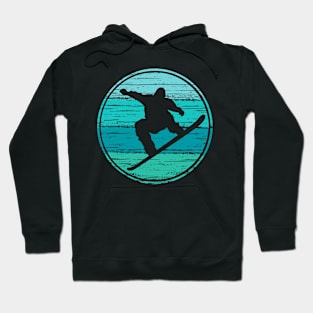 Retro Look Snowboarder, Snowboarding Motive Hoodie